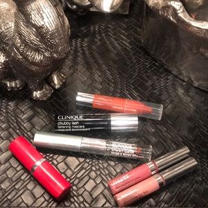 Clinique lipstick gloss mascara chubby stick set